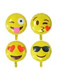 10 Balões Smiles Face Emoji 45Cm Sortidos - Festas decor