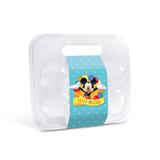 10 Caixas Maleta P/6 Ovos Pascoa Cinta Mickey Disney Azul - Cromus pascoa