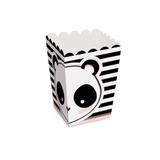10 Caixas Pipoca Panda Pp 5,5X5,5X9Cm Dec. Festas - Cromus