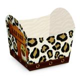 10 Cestinhas Safari Pqn Decoração Festas - Cromus