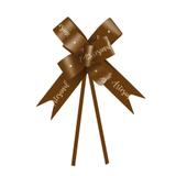 10 Laços Decorativo Artesanal Pascoa 32Mm Marrom - Cromus