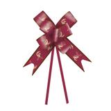 10 Laços Decorativo Cacau Pascoa 23Mm Bordô - Cromus pascoa