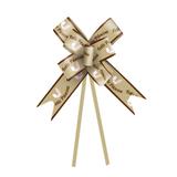10 Laços Decorativo Orelhinha Coelho Pascoa 18Mm Ouro - Cromus