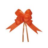 10 Laços Gravata Embalagem Presente Fita 18Mm Mate Laranja - Cromus