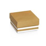10 Mini Caixas Organizadora Listra Kraft/Branco G Festa - Cromus