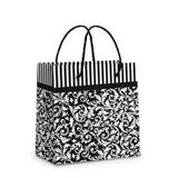 10 Mini Sacolas Para Presente Arabesco Preto E Branco Festas - Cromus