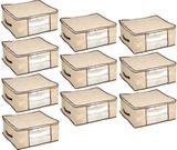 10 Organizadores Tnt Caixa Closet Roupa Cama Edredom Toalha 44cm - Home