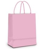 10 Sacolas Lembrancinha Presente Papel Liso Rosa G Festas - Cromus