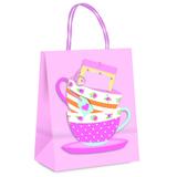 10 Sacolas Lembrancinhas Chá Das Meninas Pqn Decoração Festas - Cromus