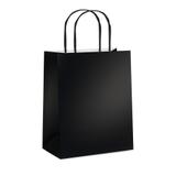 10 Sacolas Lembrancinhas Presentes Liso Preto Fosco M Festa - Cromus