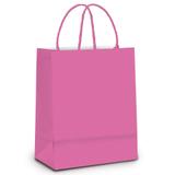 10 Sacolas Lembrancinhas Presentes Liso Rosa Pqn Festa - Cromus