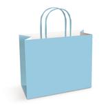 10 Sacolas Lembrancinhas Presentes Papel Liso Azul M Festa - Cromus