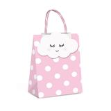 10 Sacolas Papel P/Presente C/Fecho Nuvem P 21,5X15X8Cm - Cromus