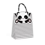 10 Sacolas Papel P/Presente C/Fecho Panda P 21,5X15X8Cm - Cromus