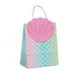 10 Sacolas Papel P/Presente C/Fecho Sereia P 21,5X15X8Cm - Cromus