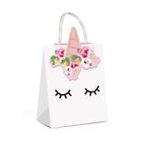 10 Sacolas Papel P/Presente C/Fecho Unicornio 26X19,5X9,5Cm - Cromus