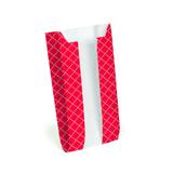 10 Saquinhos com Visor Comida Vermelho Gnd Decoração Festas - Cromus