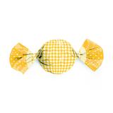 100 Embalagens P/Trufa/Bombom 15X16Cm Xadrez Amarelo - Cromus