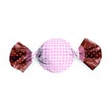 100 Embalagens P/Trufa/Bombom 15X16Cm Xadrez Marrom/Rosa - Cromus