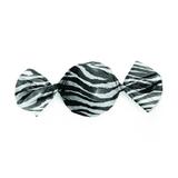 100 Embalagens P/Trufa/Bombom 15X16Cm Zebra Preto/Branco - Cromus