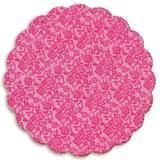100 Fundos P/Bandeja Renda Francesa Pink 7Cm - Cromus