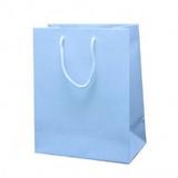 100 Sacolas De Papel Azul Bebê Presente 25x17x6cm Bolsa Festa - On store