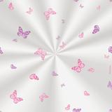 100 Sacos Poli Transp. 20X29Cm Borboletas Rosa/Roxo - Cromus