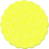100 Toalhas Para Bandeja Renda Francesa Amarelo 7cm Decoração Festas - Cromus