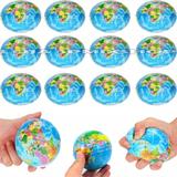 12 Bola Macia Anti Stress Relaxante Fisioterapia Globo Mundi - Spmix