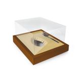 12 Caixas Ovo De Colher Pascoa 500G Liso Marrom E Ouro - Cromus pascoa
