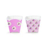 12 Forminhas para Cupcake Quad Sortidas Floral Rosa Decoração para Festas - Cromus
