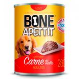 12 Latas Alimento Úmido para Cães Patê Sabor Carne 280g Bone Apettit