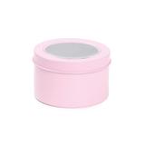 12 Latinhas Metal Redonda C/Visor Rosa Dec. Festas - Cromus
