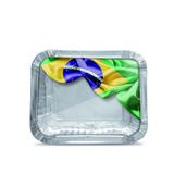 12 Marmitinha Vai Brasil M 8,5X6,5X2,5Cm Dec. Festas - Cromus
