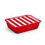 12 Marmitinhas Listras Vermelho Médio Decoração Festas - Cromus
