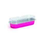 12 Marmitinhas Retangular com Tampa Pink 200ml Decoração Festas - Cromus