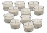 12 Velas Rechauds Decorativas Copo Porta Velas Vidro - 6hrs - Botânica velas