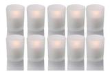 12 Velas Votivas Rechaud Em Copos Porta Velas De Vidro Fosco - Botânica velas