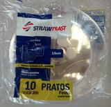 140 Prato Acrilico Redondo Sobremesa 15cm Cristal Strawplast