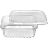 144 Pote Pp Retangular Tampa Freezer Micro 500ml Prafesta