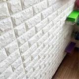 15 Paineis Revestimento 3D Tijolo Branco Auto Adesivo 70 x 76cm - - Coisaria