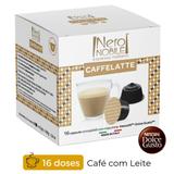 16 Cápsulas de Café com Leite Compativel Cafeteiras Dolce Gusto Caffee Latte Nero Nobile Italiana
