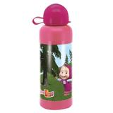 18335 - Garrafa Cantil Masha e o Urso 500ml Lazi Rosa