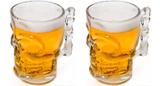 2 Canecas Caveira 510ml - Skull Lyor Rock Style