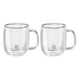 2 canecas de vidro com parede dupla para Espresso Duplo 134 ml - ZWILLING Sorrento