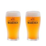 2 Copos Cervejaria Bohemia 340ml - Embalagem Individual - Ambev