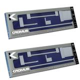 2 Kits Acessórios De Banheiro Quadratus 5 Pçs Aço Inox Q5002 - Kromus