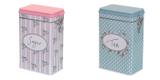 2 Latas Decorativas Retrô Vintage Chá E Açúcar C/ Trava - Art house