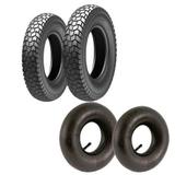 2 Pneu Levorin 4.80/4.00 8 e 2 camaras 400-8