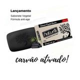 2 Sabonete Natural Suavetex Com Carvão Ativado 80g Cada